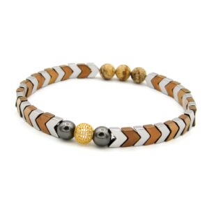 دستبند طلا 18 عیار مردانه کاپانی مدل kb028